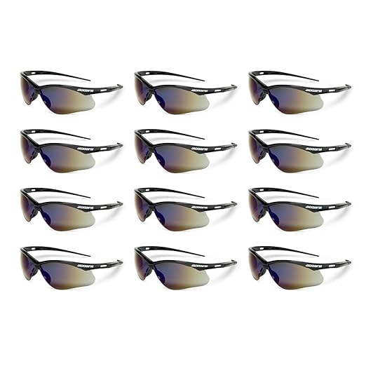 Jackson Safety SG Safety Glasses – Eye Protection for Men and Women – ANSI Z87.1 (Pack of 12)