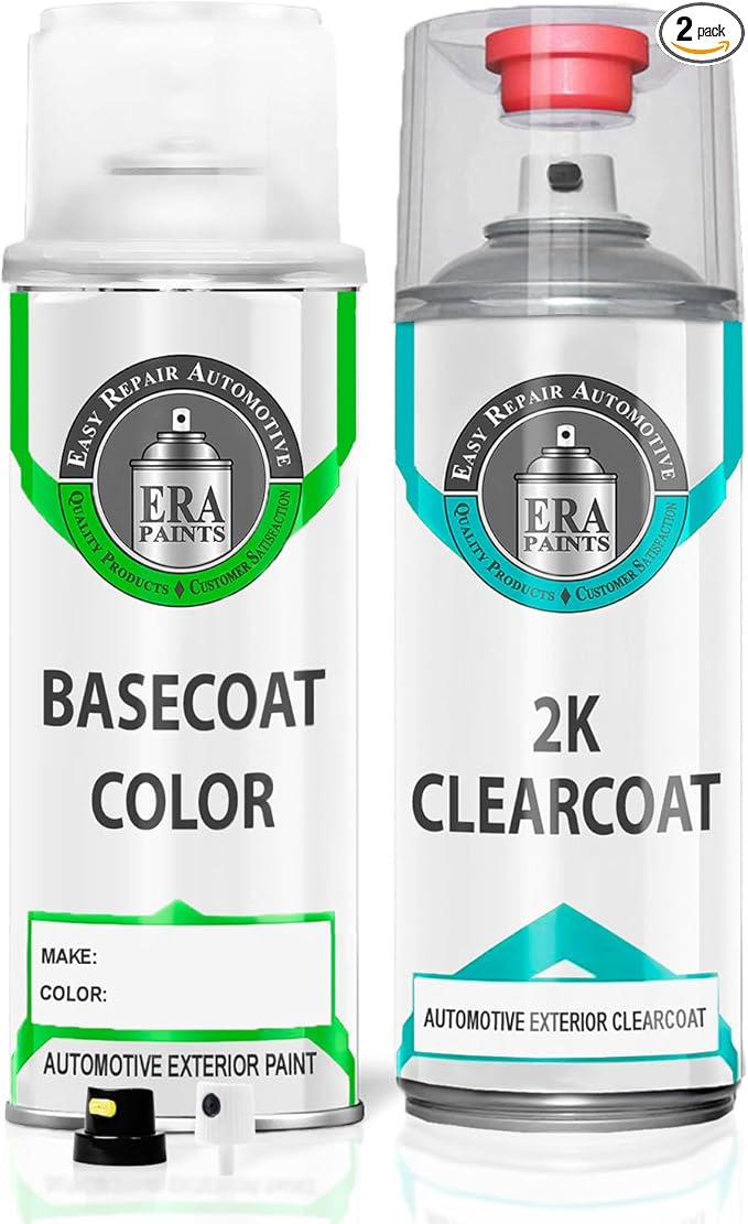 ERA Paints HP - Hi Performance White for FORD Exact Match Automotive Touch Up Paint Spray - 2K Essential Kit