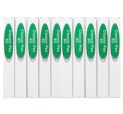 Fiber Optic Connector Cleaning Pen,10PCS Fiber Optic Cleaner Pen for 2.5mm Ferrules SC,FC,ST,SC/APC and FC/APC,800+ Clean Times