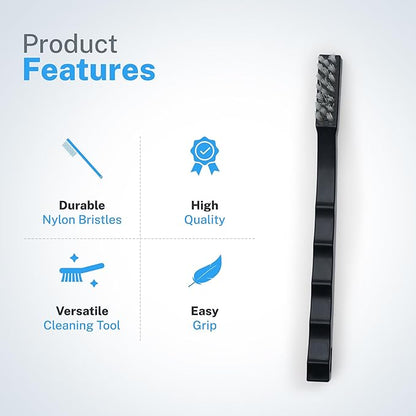 Nanoskin 6-Pack Toothbrush Style Brushes - Professional Detailing Brush Set, Car Interior and Upholstery Cleaning, Durable Nylon Bristles, Precision Automotive Cleaning, Essential Detailer's Toolkit