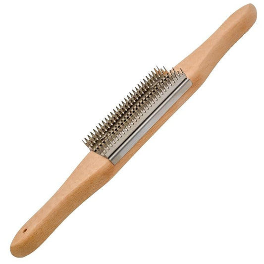 Tworider Buffer Wheel Rake, Polishing Tool with Stainless Steel Rake Teeth Head and Handle, Dress and Clean Buffing Polishing Wheel & Airway Surface Cleaning