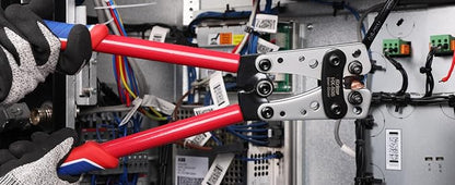 iCrimp Battery Terminal Crimper for Heavy Duty Copper Wire Lugs,Battery Cable Ends from AWG 8-1/0, Ground Lug Cimper Tool