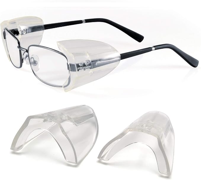 Pyramex Slip-On Clear Side Shield for Added Protection on Safety Glasses (2)
