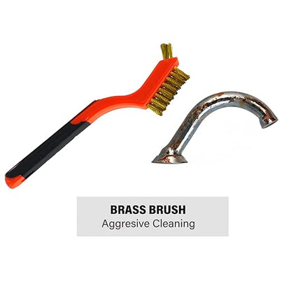 3Pcs Small Brass Wire Cleaning Brushes Set for Rust Removal in Holes