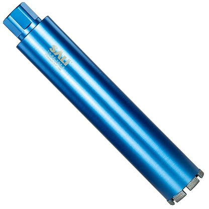SALI Wet Diamond Core Drill Bits 3"/77mm Diameter, 15"/380mm Drilling Depth Concrete Core Drill Bit, 1-1/4-7" Thread Core Bit Turbo Laser-Welded Segments with Rebar, Brick, Block, Masonry, Stone