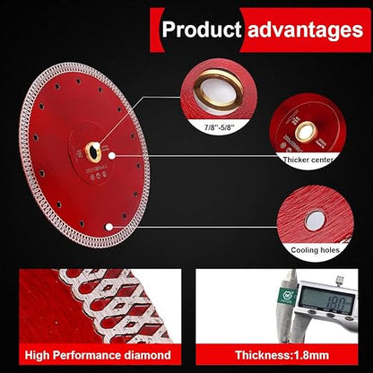 8 inch Super Thin Diamond Ceramic Saw Blade Porcelain Cutting Blade……