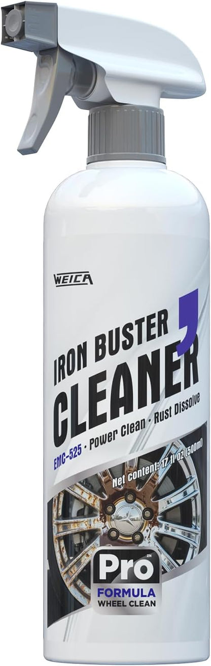Wheel Cleaner & Rust Dissolver - 500ml, Acid-Powered Formula for Brake Dust & Iron Deposits, Safe for Alloy & Painted Rims