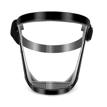 Blingbin Face Shield, Dust Mask Anti-fog Protective Full Face Shield, Adjustable Breathable Face Shield, Portable Universal Clear Face Mask for Weed Whacking Grinding Cutting for Men Women Adult
