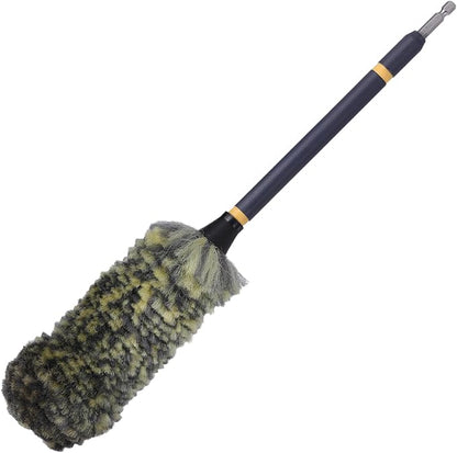 Mr. Detroit - Drill Wheel Brush w/Durable Soft Wool Microfiber Bristls and Steel Shaft for Car Tires, Wheels, Rims, Brakes and Any Other Narrow Spaces| Rim Brush Cleaning Tool w/Non-Scratch Bristle