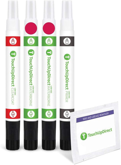 TouchUpDirect U6 Red Candy Tricoat Compatible with Ford Exact Match Touch Up Paint Combo - Preferred Kit