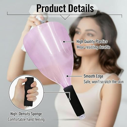 Oahtzy Face Shield for Hairspray, 3Pack Barber Salon Face Shield Reusable Protective Cover for Hairdressing Makeup Protector (Pink)