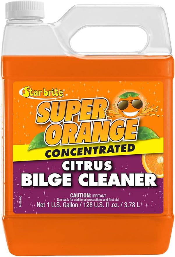 STAR BRITE Super Orange Citrus Bilge Cleaner - Biodegradable, Easy to Use - Pour In, Run Boat, Pump Out - Emulsifies Oil, Fuel & Leaves Bilge Clean With a Fresh Citrus Scent