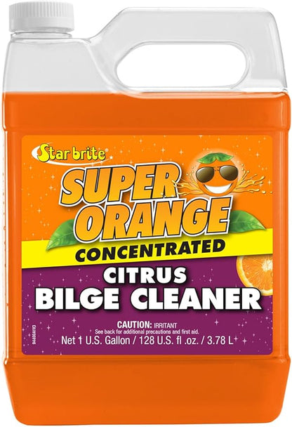 STAR BRITE Super Orange Citrus Bilge Cleaner - Biodegradable, Easy to Use - Pour In, Run Boat, Pump Out - Emulsifies Oil, Fuel & Leaves Bilge Clean With a Fresh Citrus Scent