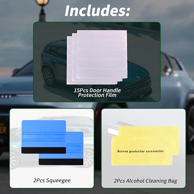 XTPTFABS Door Handle Protection Film Kit Compatible with Fisker Ocean 2023 2024 (Handle Protection Film)