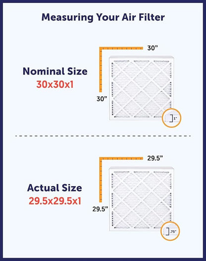 Filter King 9x21x1 Air Filter | 4-PACK | MERV 8 HVAC Pleated A/C Furnace Filters | MADE IN USA | Actual Size: 9 x 21 x .75"
