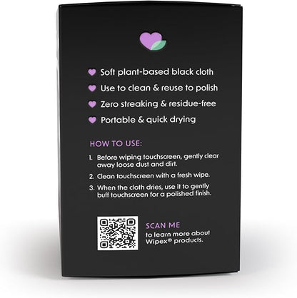 Wipex Screen Wipes & Gym Wipes Combo Pack - 75ct Gym Equipment Wipes Canister & 24ct Individually Wrapped Fitness Touch Screen Wipes, Safe for Yoga Mats & Electronics, Lemongrass Scent
