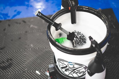 Detail Factory - Wheel Brush Kit with Interchangeable Microfiber Covers - Ultra-Soft Cleaning, Washing and Detailing Wheels, Tires, and Rims - Octane Underglow