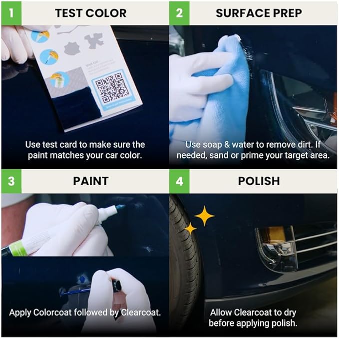 TouchUpDirect K3X Lapis Blue Pearl Compatible with Subaru Exact Match Touch Up Paint Combo - Preferred Kit