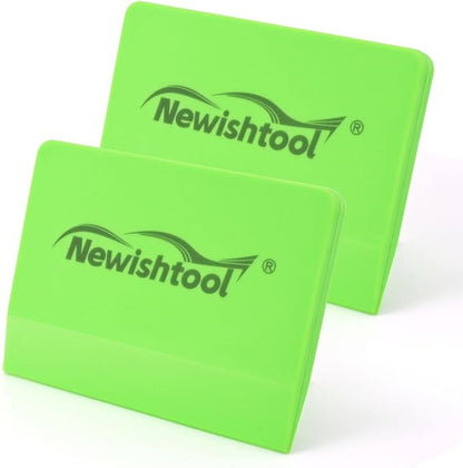 NEWISHTOOL Soft Silicone Squeegee, Small V-Blade Scraper for Window Film Application & Water Removal, 2 PCS PPF Squeegee for Car Paint Protective Film Installation