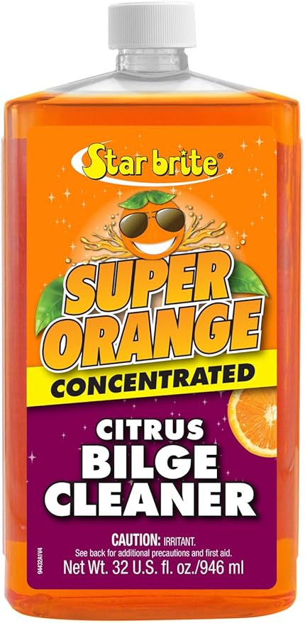 STAR BRITE Super Orange Citrus Bilge Cleaner - Biodegradable, Easy to Use - Pour In, Run Boat, Pump Out - Emulsifies Oil, Fuel & Leaves Bilge Clean With a Fresh Citrus Scent