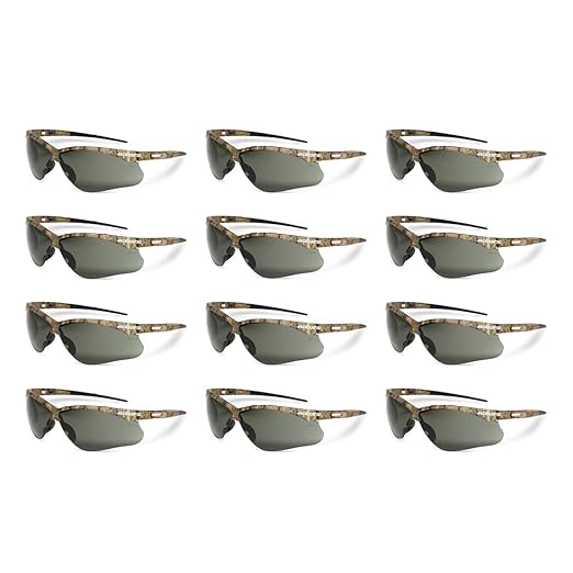 Jackson Safety SG Safety Glasses – Eye Protection for Men and Women – ANSI Z87.1 (Pack of 12)
