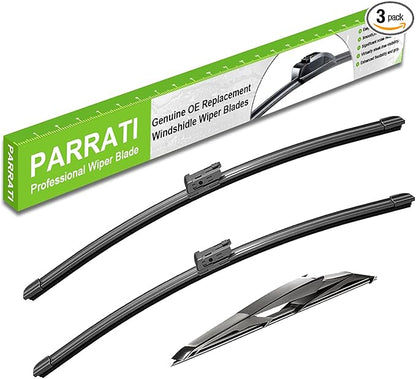 PARRATI® Windshield Wipers for Subaru Forester 2019-2024,26"+17" Front and 14" Rear,OEM Replacement Wiper Blades,Quiet & Streak-Free(Set of 3)