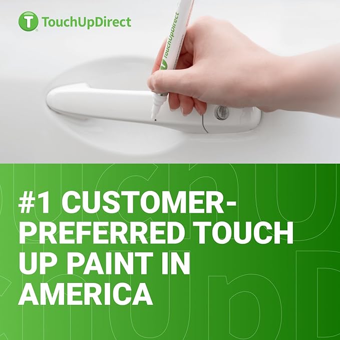 TouchUpDirect Auto Scratch Repair Brush Kit – Toyota 040 Super White Exact Match Auto Paint Kit with Car Color and Clearcoat, for Repainting and Car Paint Touch Up, Scratch Repair Kit