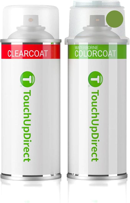 TouchUpDirect TAP Autumn Green Metallic Compatible with Subaru Exact Match Touch Up Paint Aerosol - Essential Kit