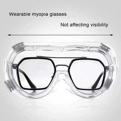 AmaStep Safety Goggles 6 Pack - Anti-Fog Protective Safety Glasses - Clear Lens Adjustable Soft Lightweight Protection Eyewear
