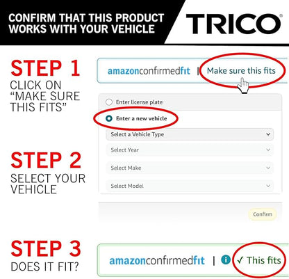 TRICO Gold 21" + 21" Premium Automotive Replacement Windshield Wiper Blades (Set of 2), Passenger and Driver Side All-Weather Beam Wiper Blades for Select Vehicle Models