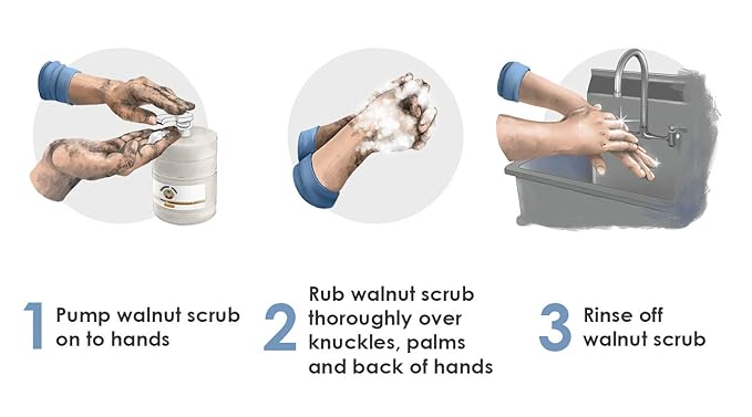 Grandpa Gus's Super Hand Scrub, Walnut Shell Scrubbers, Natural Handsoap, Degreaser for Automotive Mechanics & Constructors, 1 Gallon