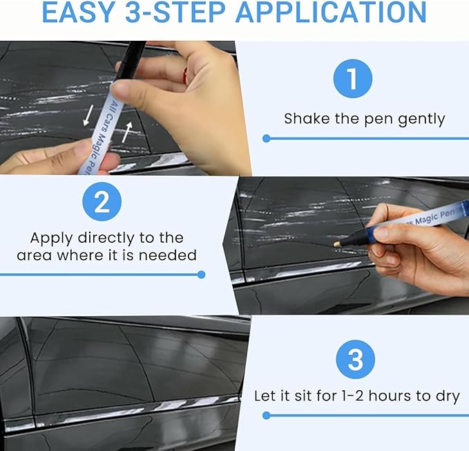 Magic Car Scratch Removal Pen,Car Scratch Remover Pen,Car Scratch Remover,Efficient and Durable,Suitable for All Types of Cars(3Pcs)