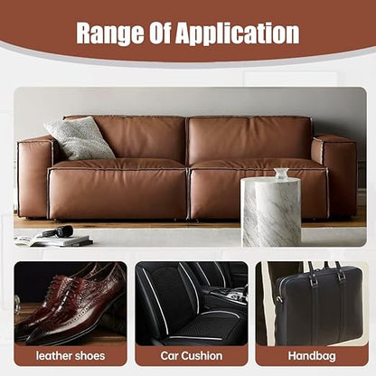 2026 New Advanced Leather Repair Gel, Vinyl Repair Kit for Car Seat, Professional Leather Repair Gel for Furniture, Multifunctional Couch and Jacket Repairs Kit (Black)