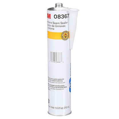 3M Urethane Seam Sealer, 08367, Black Color, High Solids, Permanently Flexible, 310 mL/10.5 fl oz Cartridge