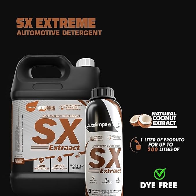Autolimpe Extreme Cleaning Kit – 3x 1L (HFX Acid Cleaner, DX Alkaline Degreaser, SX Automotive Detergent)