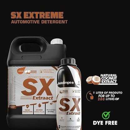 Autolimpe Extreme Cleaning Kit – 3x 1L (HFX Acid Cleaner, DX Alkaline Degreaser, SX Automotive Detergent)