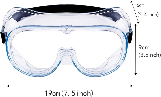 YunTuo 10 Pack Anti-fog Protective Safety Goggles,Safety Glasses,For Industrial,Family Work