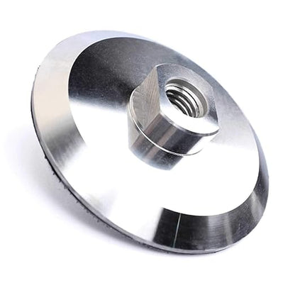 4 Inch Polishing Backing Pad Heavy-Duty Aluminium Backer for Diamond Polishing Pad Holder Hook and Loop Connector 5/8"-11 Thread…