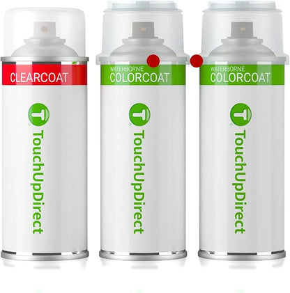 TouchUpDirect 3U5 Supersonic Red Tricoat Compatible with Toyota Exact Match Touch Up Paint Aerosol - Essential Kit