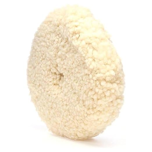 Woolous Wool Buffing Pad 8 inch Double Sided, 100% Natural Wool Pads with 5/8-11 Thread for Buffing 2-Sided Compound, Polishing and Cutting for Automotive, Marine and Epoxies (200 mm)