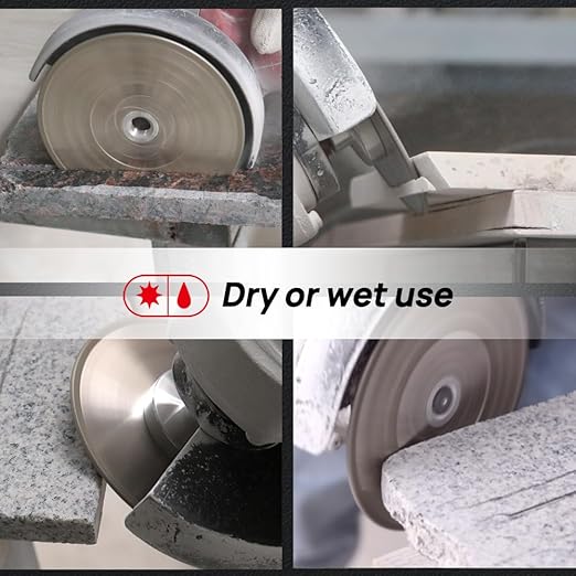 DT-DIATOOL Diamond Blade 4.5" x 5/8" Thread Flange 2-Pack - Single Side Electroplated Diamond Cutting and Grinding Disc for Granite Marble Natural Stone Tiles