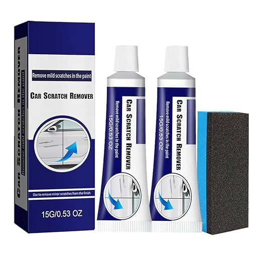 Car Scratch Remover, 2025 New Scratch Remover for Vehicles, Car Scratch Repair Paste, Car Scratch Remover Kit with Wipe Sponge, Car Polishing Wax for Vehicles Deep Scratches (2Set)