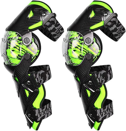 Tempsnow Knee and Shin Guards Motorcycle Protective Gear for Adults Hard Collision Avoidance Motocross Racing Knee Protector Shin Guards Motorbike Knee Guards Shin Protector