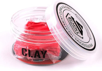 SGCB Pro Car Clay Bar Auto Detailing, 150g/ 5.3oz Moya Heavy Grade Auto Magic Clay Bar Case Jar Cleaner Powerful Grime Contamination Oxidation Remover Iron Powder Bird Droppings Absorption Capacity