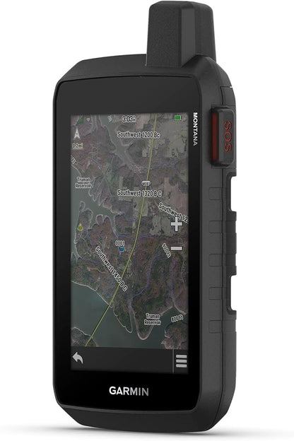 Garmin Montana® 760i, Rugged GPS Handheld Navigator with Built-in inReach® Technology for SOS and 2-way Texts in Remote Areas, 5” Touchscreen, 8MP Camera, Satellite Imagery and Maps for Road or Trails