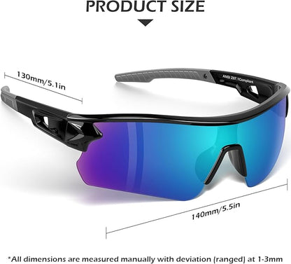 OXG 6 Pack Safety Glasses for Men Women, ANSI Z87.1 Work Glasses Anti Scratch Protective Eyewear with UV400 Protection