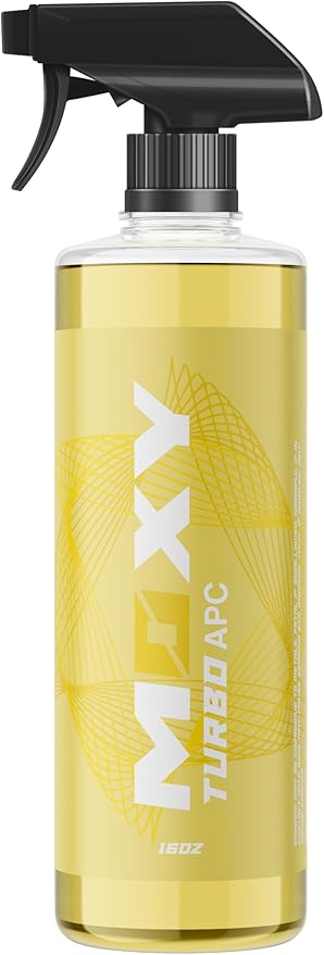 Moxy Turbo APC Concentrate - (16oz) - All Purpose Car Cleaner - Cleaning Spray for Car Detailing - Wheel Cleaning Kit Safe for Cars, SUVs, Motorcycles, RVs, and Trucks