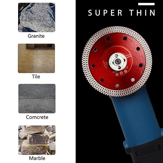 10 Pcs/Lot 4.5" Tile Saw Blade Supper Thin Porcelain Diamond Saw Blade 4.5" for Tile Stone
