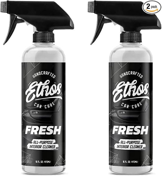 Ethos FRESH - All Purpose Interior Cleaner - Detailing Kit Interior Cleaner - Car Detailing - Car Interior Cleaner for Cars, Trucks, SUVs, Jeeps, Motorcycles, RVs & More - 2 Pack