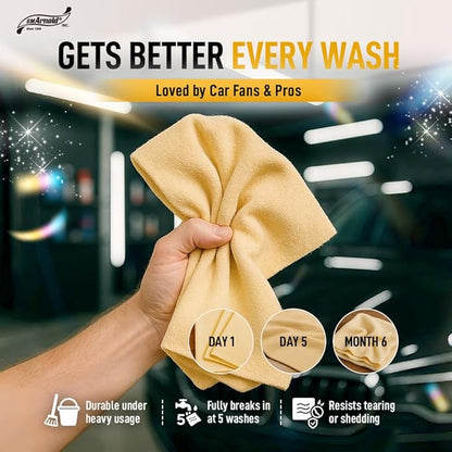 SM Arnold Water Sprite PVA Drying Cloth 5 Sq. Ft. – Fast Drying Chamois for Car Detailing | Cleans and Dries Finished Surfaces | Safe for Cars, Trucks, Motorcycles, RVs, Home, Garage, Office & More